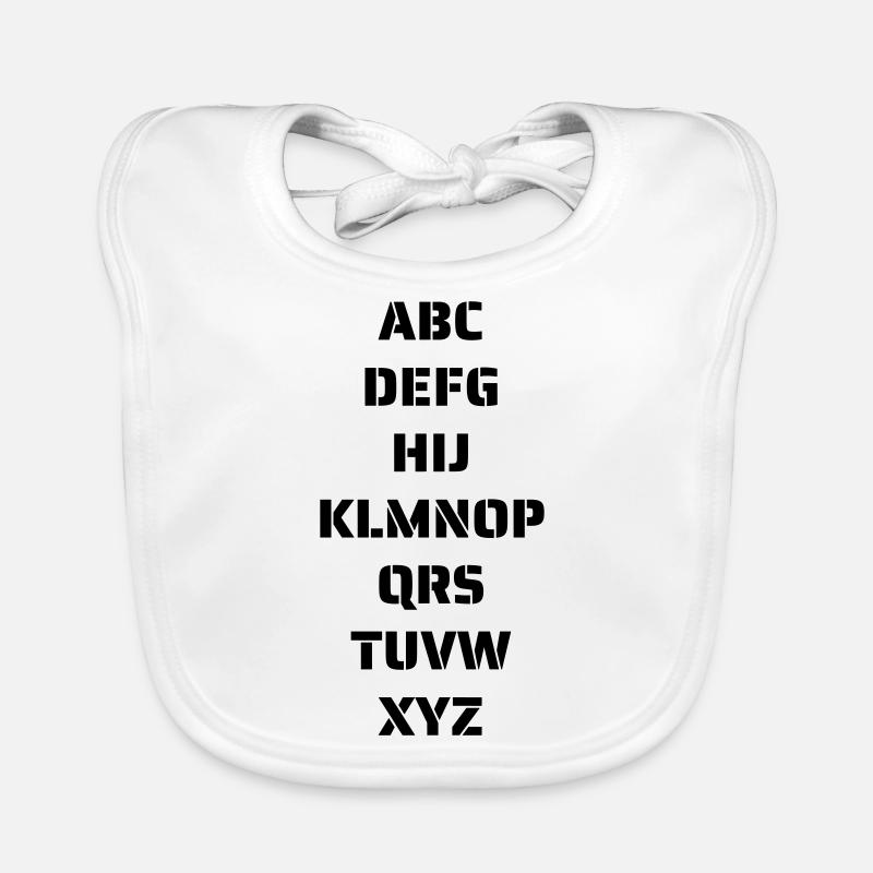 Das Alphabet Baby Bio-Lätzchen