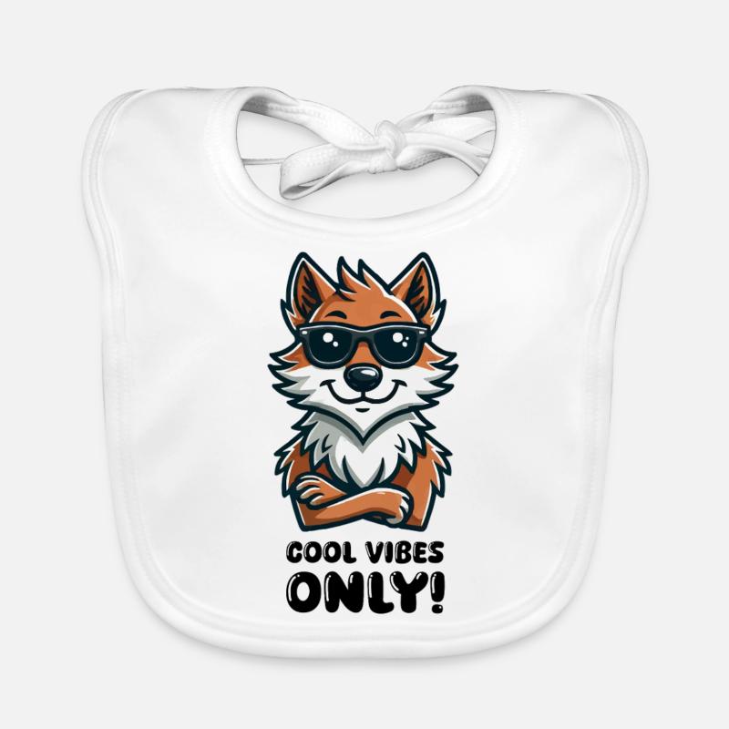 wolf sonnenbrille comic Baby Bio-Lätzchen