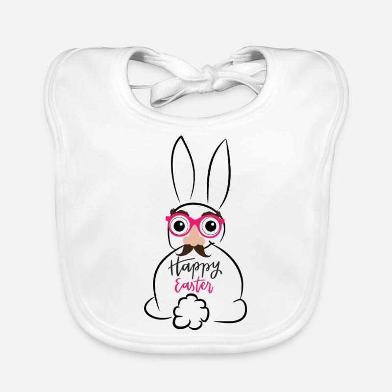 Joyeuses Pâques Bavoir bio Bébé