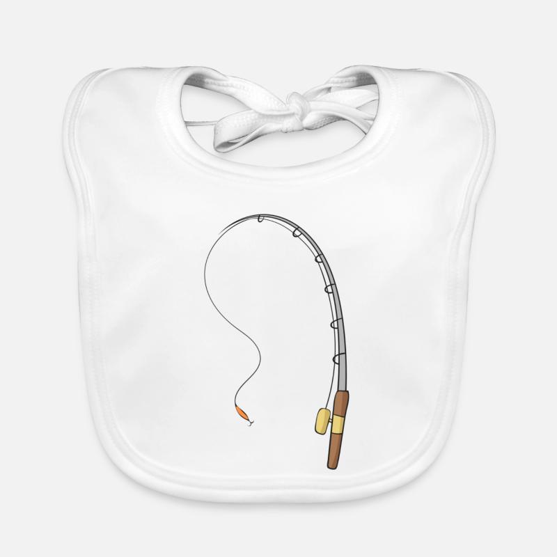 fishing rod Organic Baby Bibs