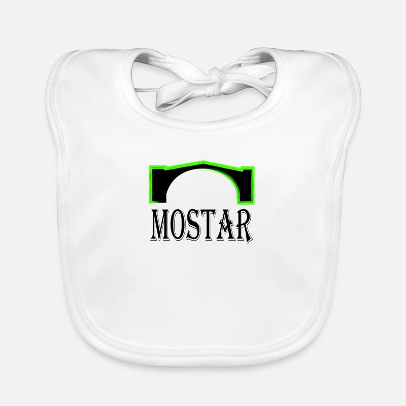 mostar black Organic Baby Bibs