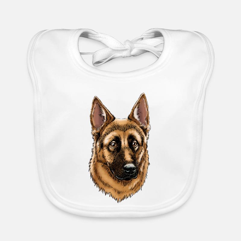 German Shepherd Baby Bio-Lätzchen