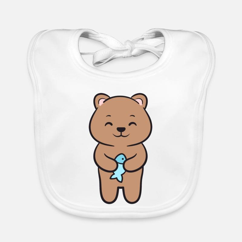 Bear Brown Bear Organic Baby Bibs