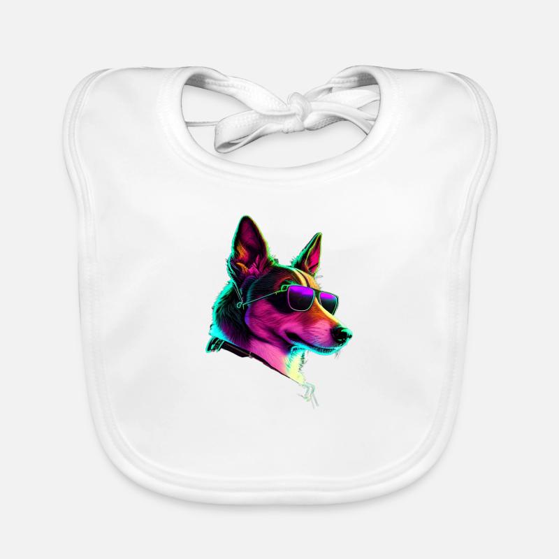 Basenji Dogs Basenjis - Baby Bio-Lätzchen - Weiß