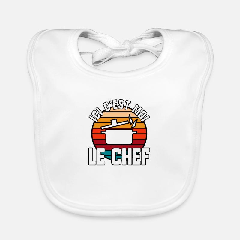 Ici c’est moi le chef Bavoir bio Bébé