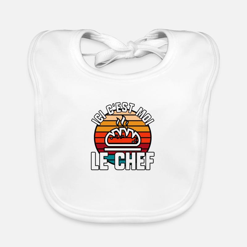 Ici c’est moi le chef Bavoir bio Bébé