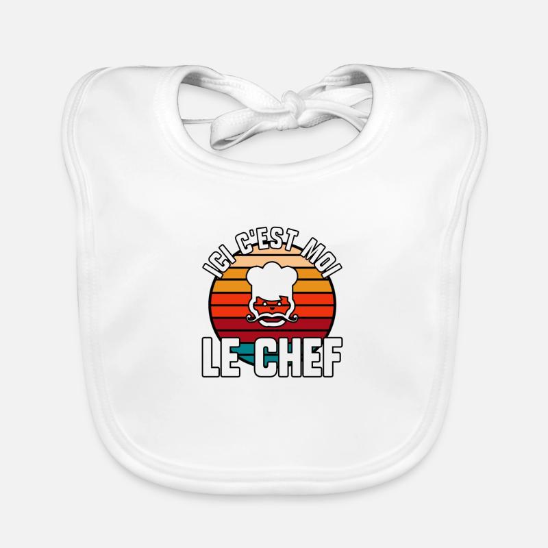 Ici c’est moi le chef Bavoir bio Bébé