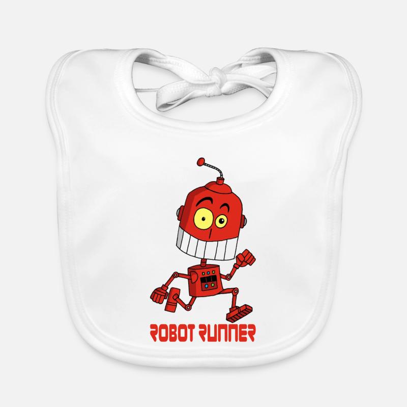 Roboter-Läufer Baby Bio-Lätzchen