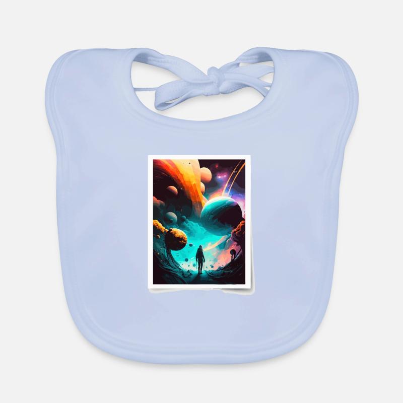 Kosmische Reise Baby Bio-Lätzchen