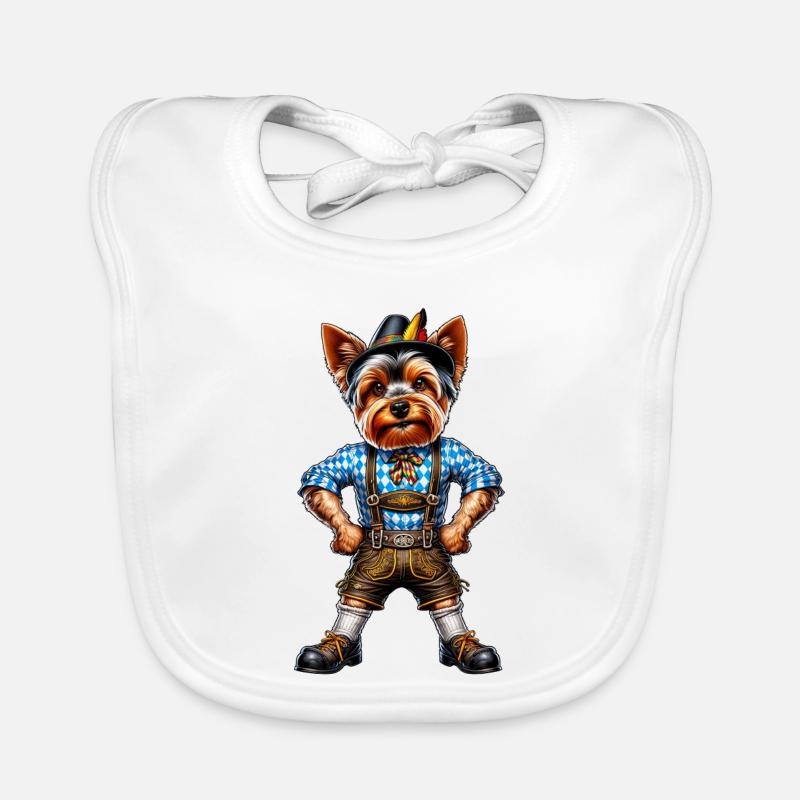 Yorkshire Terrier dog Bayern Organic Baby Bibs