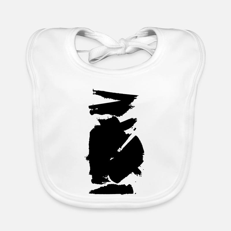 Farbwischer Klecks Baby Bio-Lätzchen