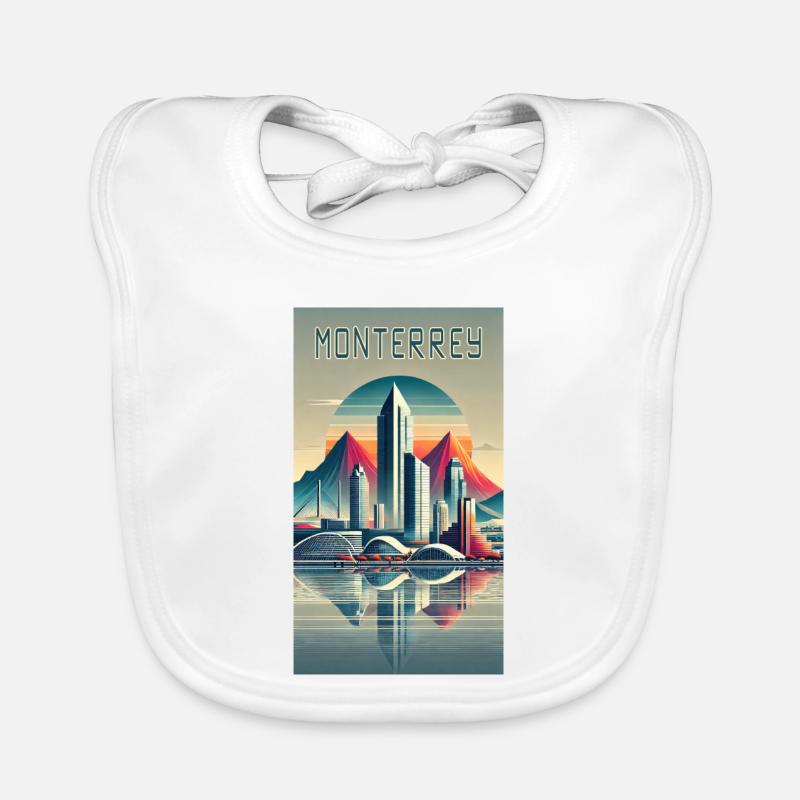 Monterrey Mexico Modern Design Organic Baby Bibs