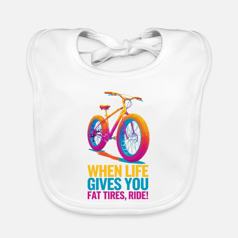 Conception vibrante de vélo à pneus gras Bavoir bio Bébé