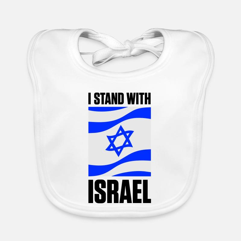 I Stand With Israel Organic Baby Bibs
