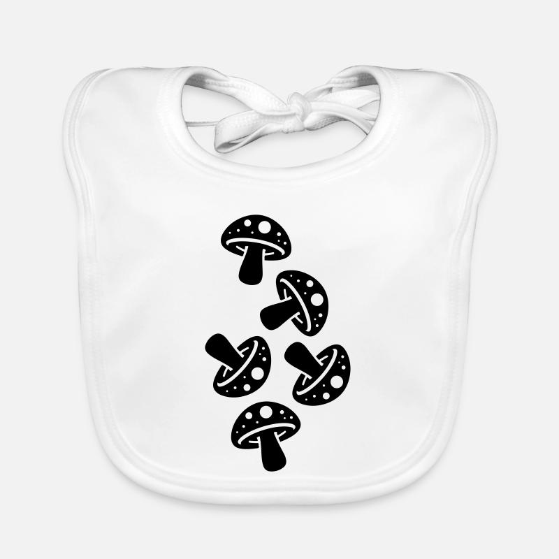 Champignons Champignon Crapaud Bavoir bio Bébé