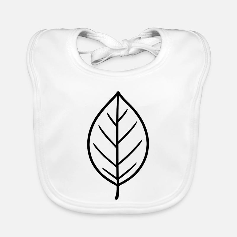 Conception minimaliste Leaf Bavoir bio Bébé