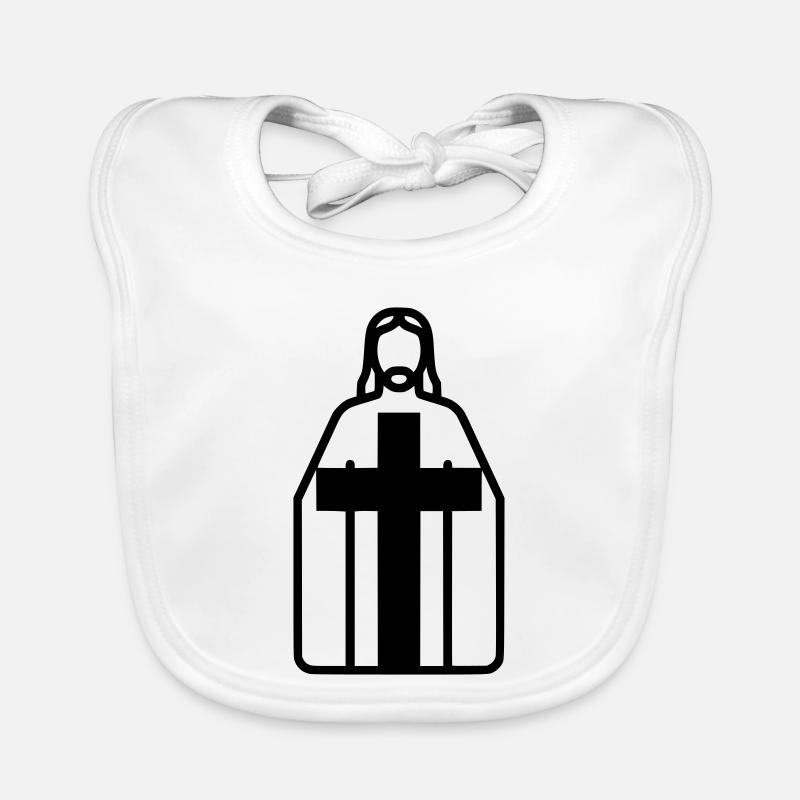 Vector de la Silhouette de la Silhouette de Jésus-Christ Bavoir bio Bébé