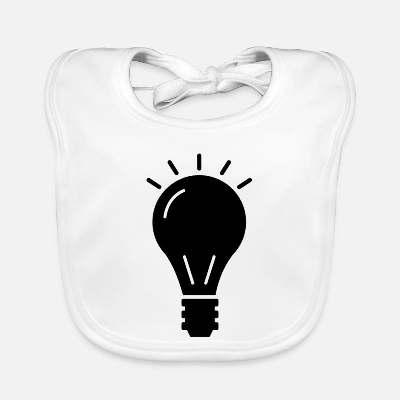 Light bulb Organic Baby Bibs