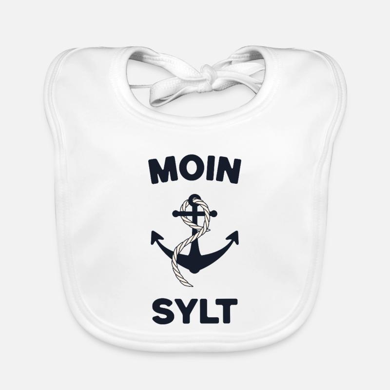 Moin Sylt – Conception d’ancres maritimes Bavoir bio Bébé
