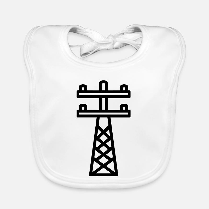 poteau électrique Bavoir bio Bébé