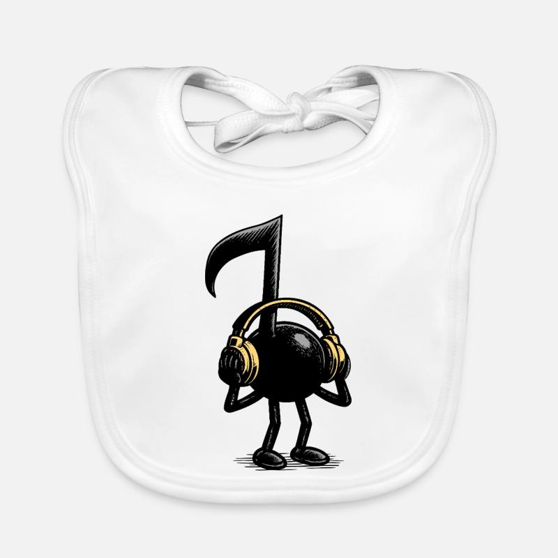 Note de musique Bavoir bio Bébé