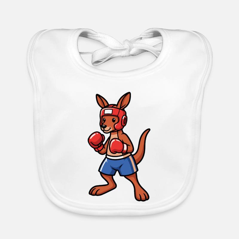 Boxe Kangaroo Australie Bavoir bio Bébé