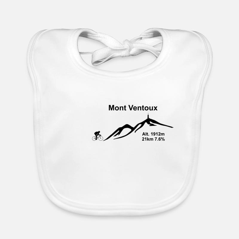 Mont Ventoux - Baby Bio-Lätzchen - Weiß