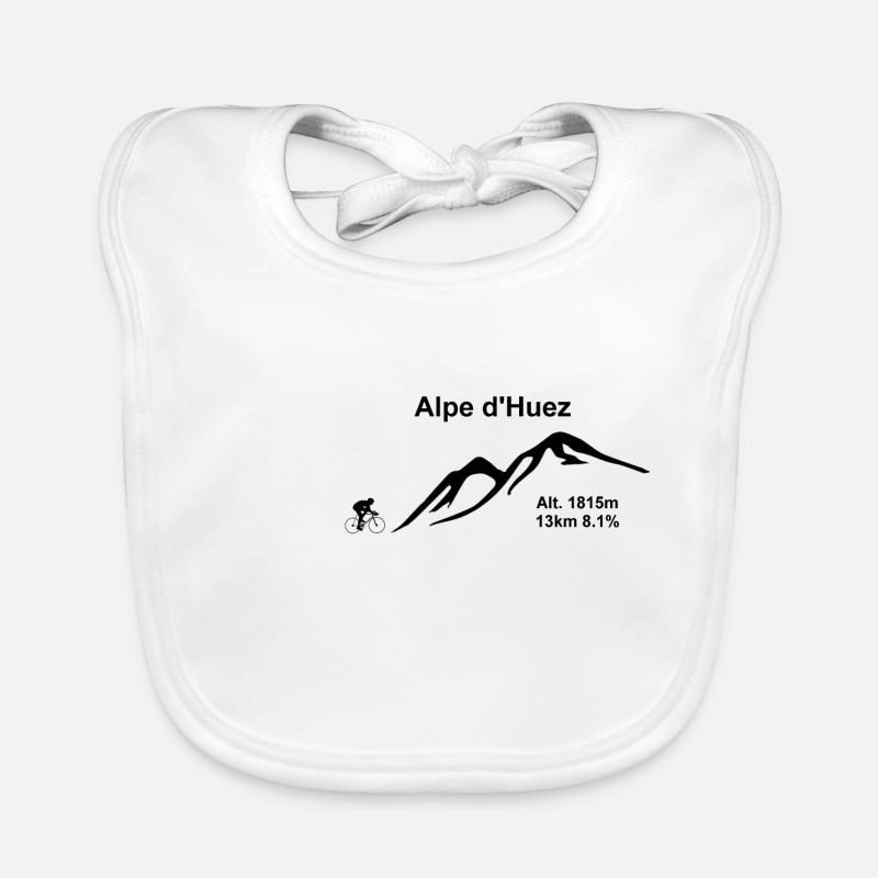 Alpe d'Huez - Bavoir bio Bébé - blanc