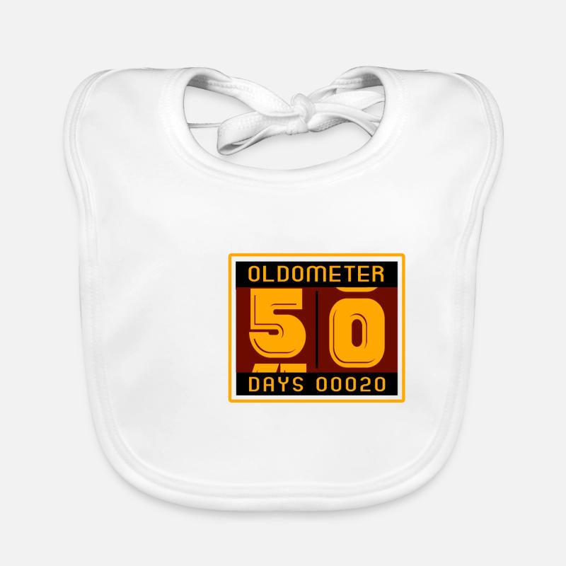 Oldometer, age indicator Organic Baby Bibs