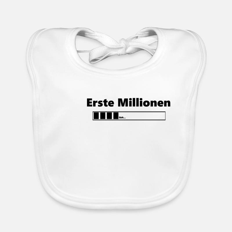 Erste Millionen Ladebalken,Geschenk, Geschenkidee Baby Bio-Lätzchen