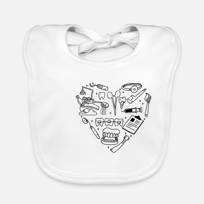 Assistante dentaire Dentiste Bavoir bio Bébé