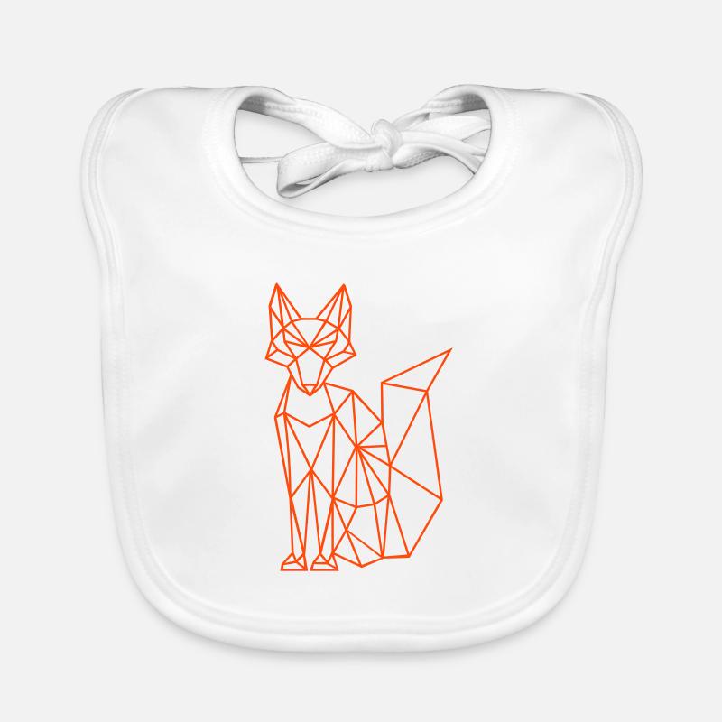 Fuchs | Fox | polygones Bavoir bio Bébé