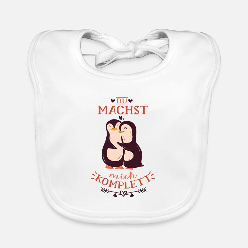 Du machst mich komplett mein Pinguin Baby Bio-Lätzchen