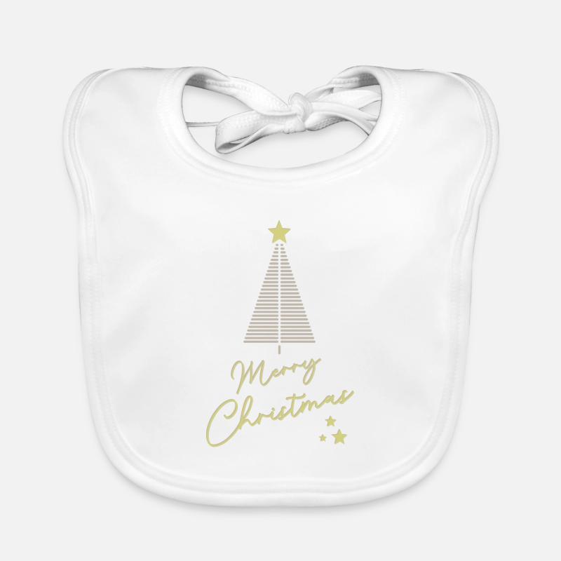 JOYEUX NOËL DORÉ Bavoir bio Bébé