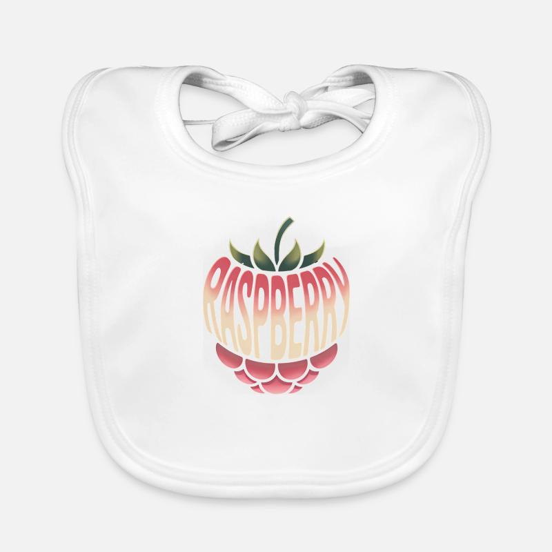 Raspberry - Cool Fruit Logo Baby Bio-Lätzchen