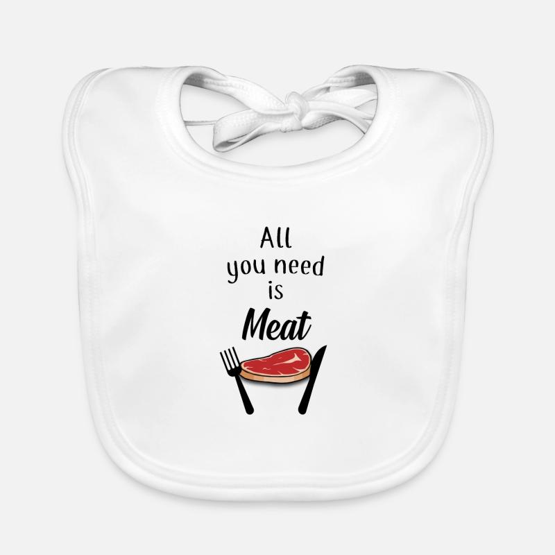 Meat, meat Organic Baby Bibs