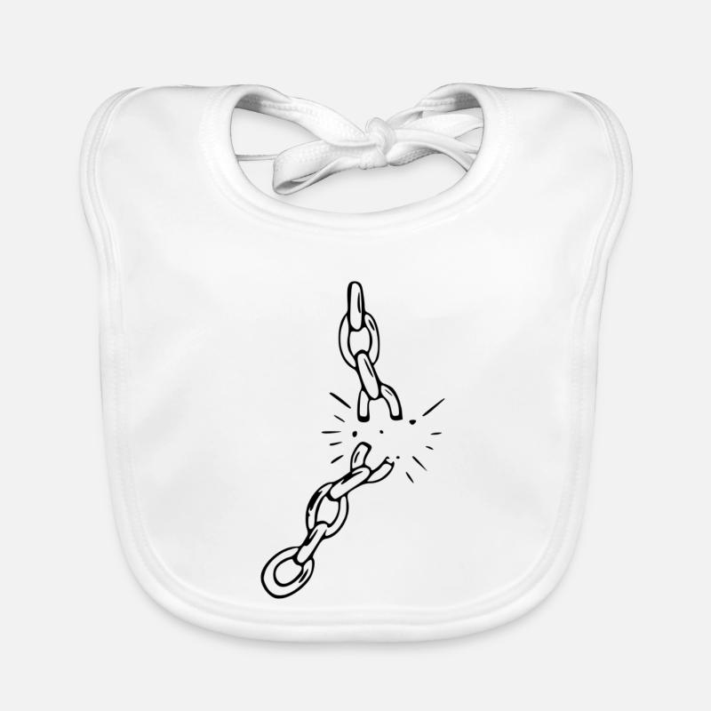 Broken chain gift Organic Baby Bibs