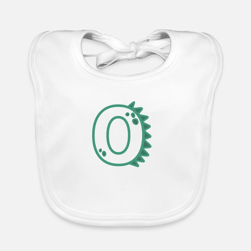 Zahl 0 Baby Bio-Lätzchen