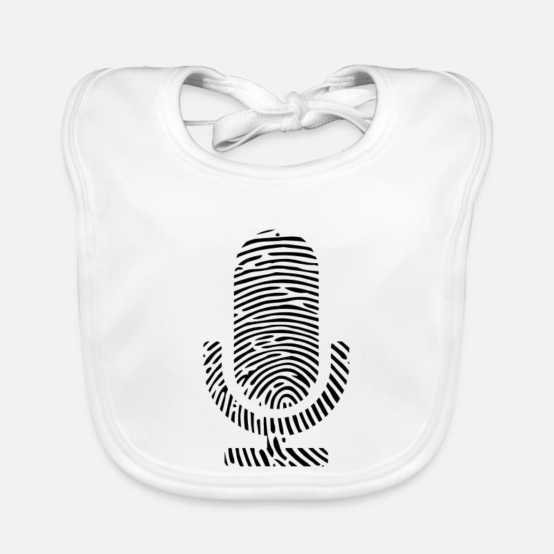 Empreinte digitale ADN ADN Microphone Singer Podcast Mic Bavoir bio Bébé