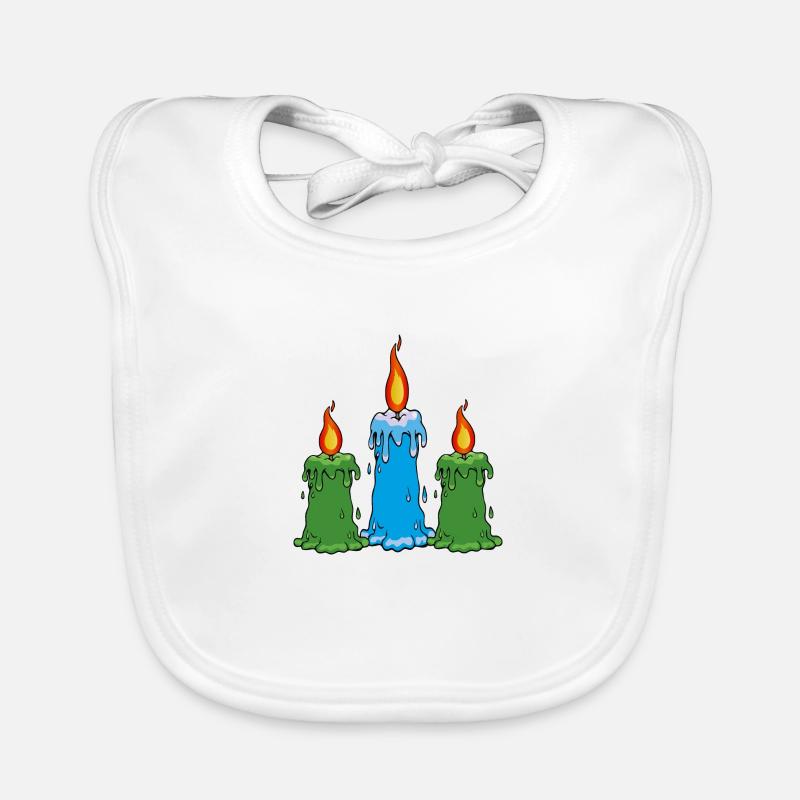 candles Organic Baby Bibs