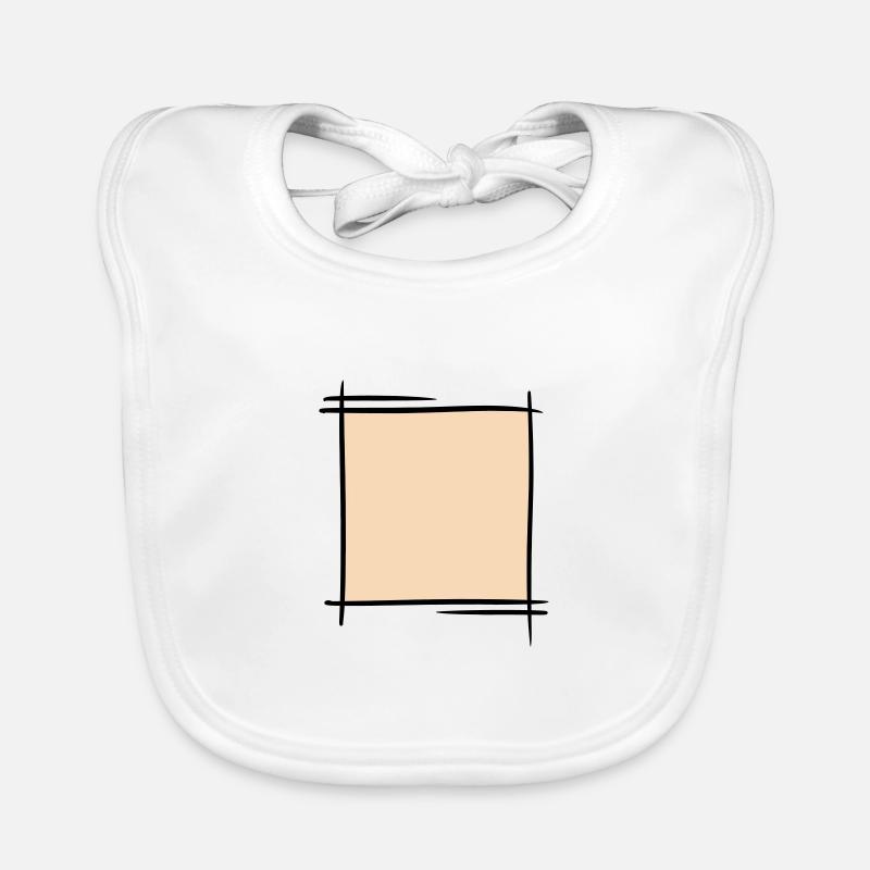 Decorative frame. Banners / picture frames. Organic Baby Bibs