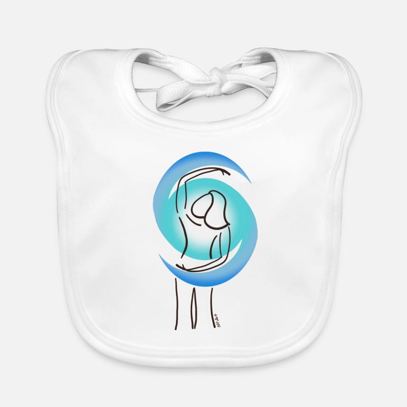 Faire en bleu Bavoir bio Bébé