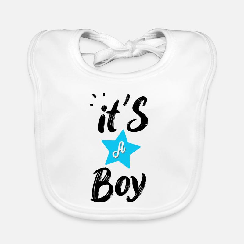 It s a boy Bavoir bio Bébé