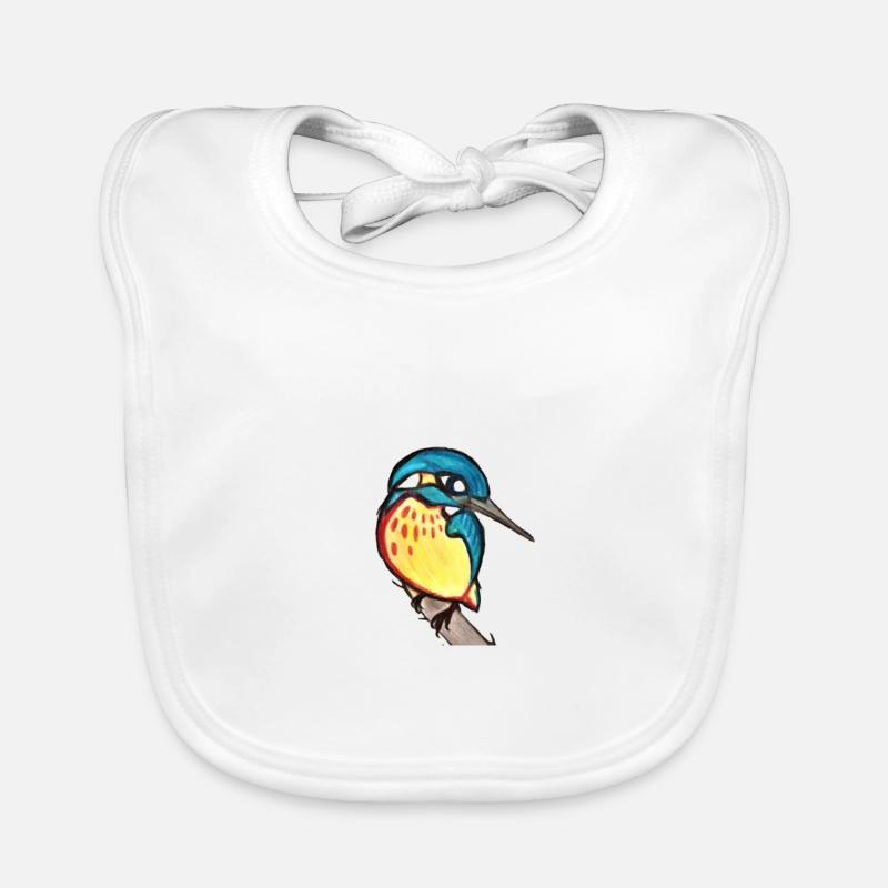 martin-pêcheur Bavoir bio Bébé