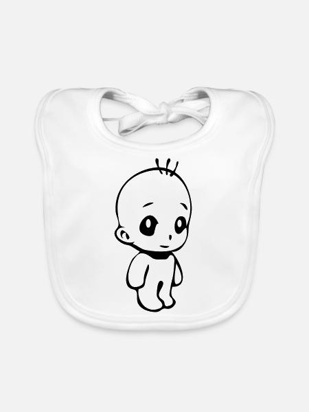 Baby - Baby Bio-Lätzchen - Weiß - Vorne