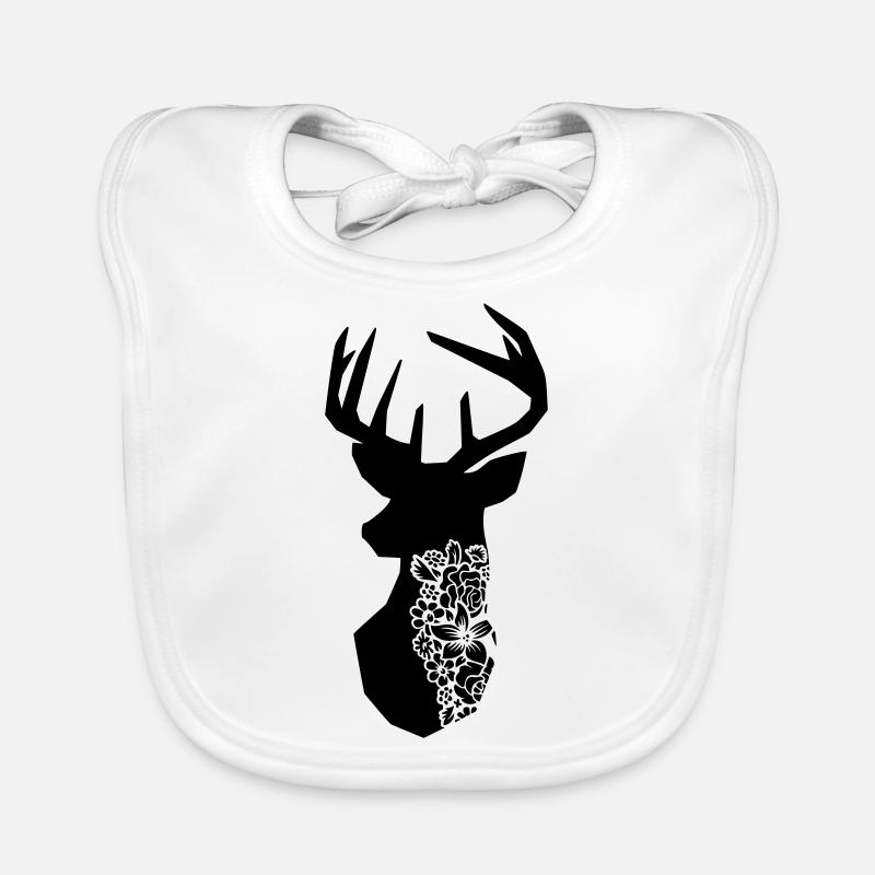 Mandala deer Organic Baby Bibs
