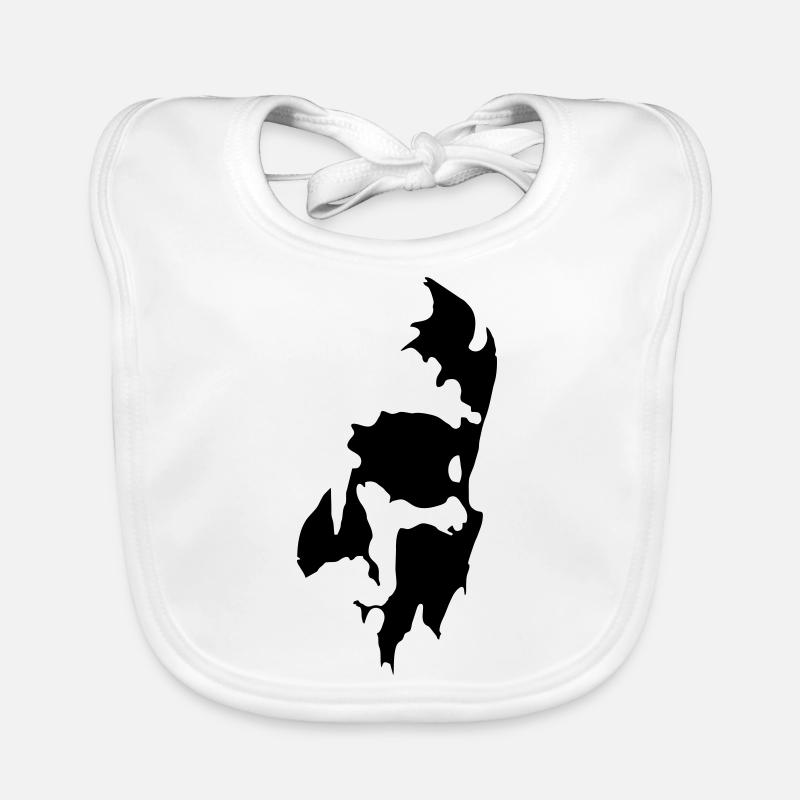 Skull Bavoir bio Bébé