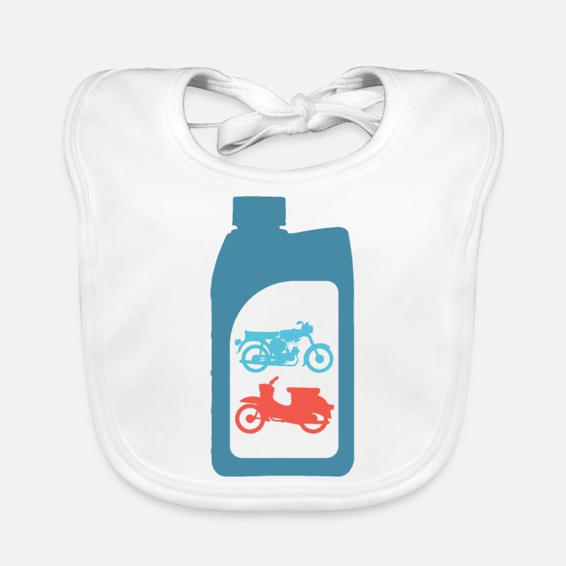 Benzingemisch Zweitaktoel Design Simson DDR Schwalbe S51 Baby Bio-Lätzchen