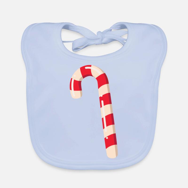Candy cane Organic Baby Bibs