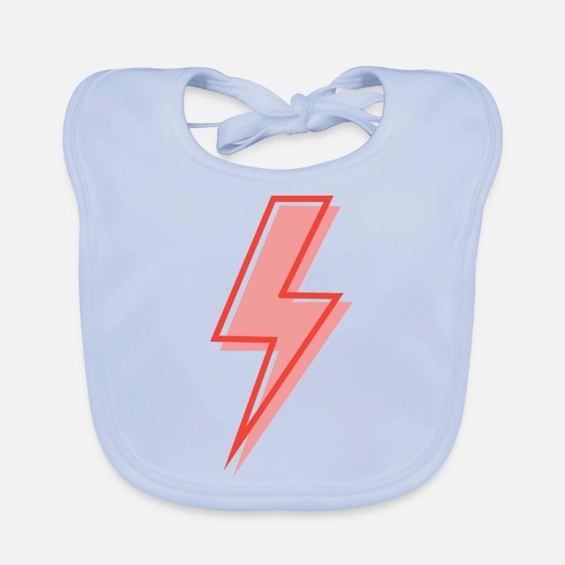 Red lightning Organic Baby Bibs